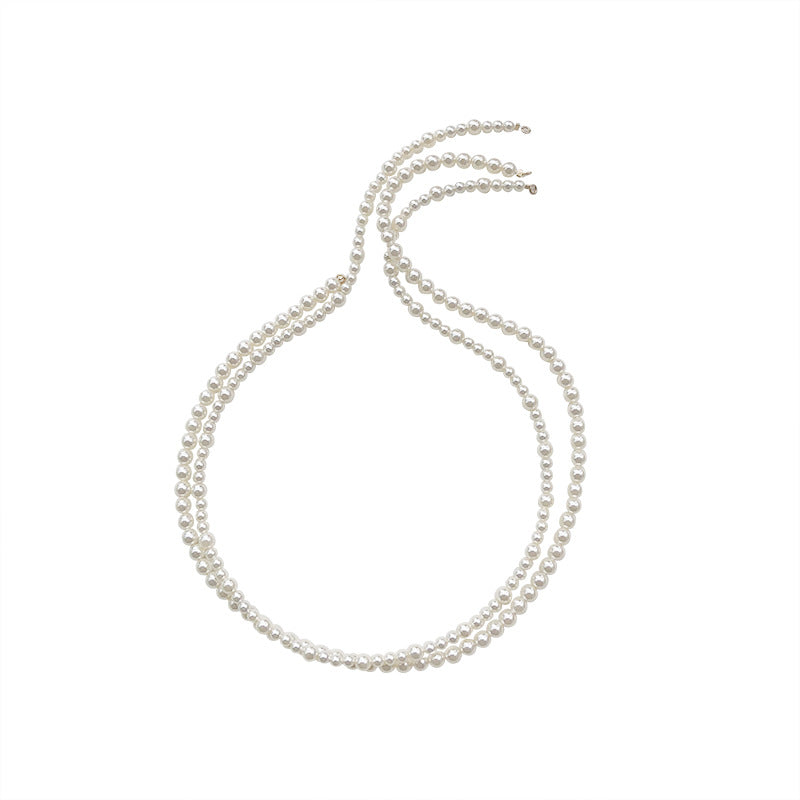 Handmade Type Highlight Pearl Clavicle Necklace Retro