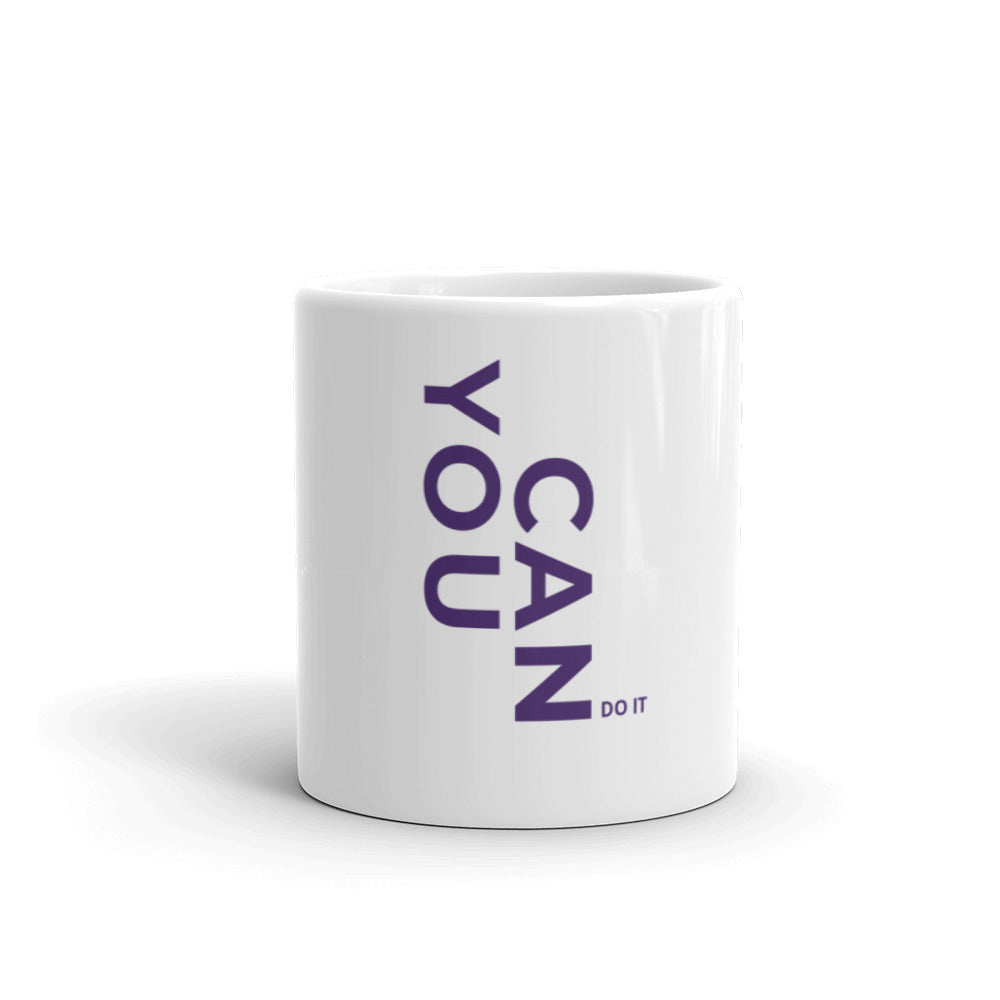 White glossy mug