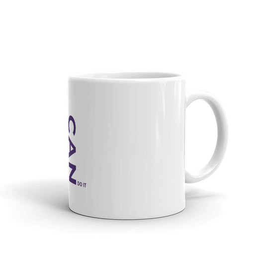 White glossy mug